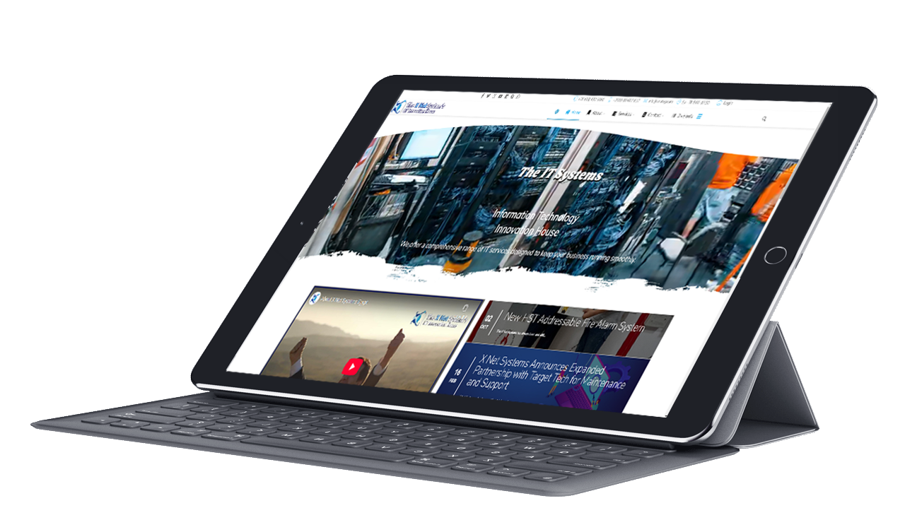 X Net Site on Tab